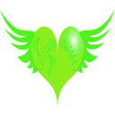 download Red Heart clipart image with 90 hue color