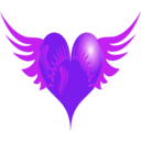 download Red Heart clipart image with 270 hue color