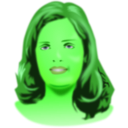 download Girlface clipart image with 90 hue color