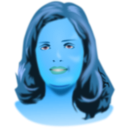 download Girlface clipart image with 180 hue color