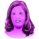 download Girlface clipart image with 270 hue color