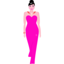 download Red Dress clipart image with 315 hue color