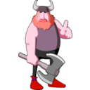 download Viking Warning clipart image with 315 hue color