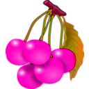 download Cherries clipart image with 315 hue color
