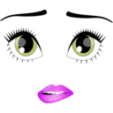 download Pretty Sad Girl Smiley Emoticon clipart image with 315 hue color