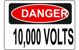 Danger 10 000 Volts