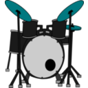 download Drums clipart image with 135 hue color