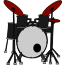 download Drums clipart image with 315 hue color