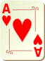 Ornamental Deck Ace Of Hearts