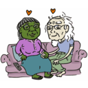 download Growing Old Together clipart image with 45 hue color