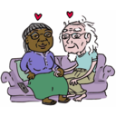 download Growing Old Together clipart image with 0 hue color