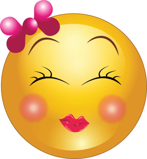 Cute Shy Girl Smiley Emoticon Clipart I2clipart Royalty Free Public