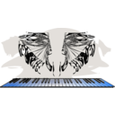 download Righteous Keyboard clipart image with 180 hue color