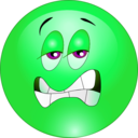 download Annoyed Smiley Emoticon clipart image with 90 hue color