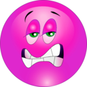 download Annoyed Smiley Emoticon clipart image with 270 hue color