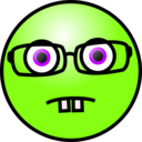 download Emoticons Nerd Face clipart image with 45 hue color