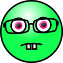 download Emoticons Nerd Face clipart image with 90 hue color