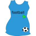 download Football clipart image with 135 hue color