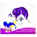 download Free Vector Dog clipart image with 225 hue color