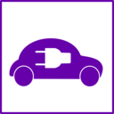 download Eco Green Car Icon clipart image with 180 hue color