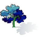 download Colored Oak Tree clipart image with 90 hue color
