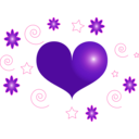 download Red Heart clipart image with 270 hue color