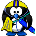 download Life Saver Penguin clipart image with 180 hue color