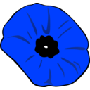download Poppy Remembrance Day clipart image with 225 hue color