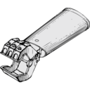 download Mechanical Hand clipart image with 0 hue color