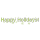 download Happy Holidays With Snowflakes clipart image with 225 hue color