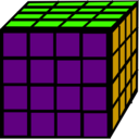 download Rubic Cube 4x4 clipart image with 45 hue color