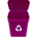 download Recycle Can clipart image with 180 hue color