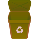 download Recycle Can clipart image with 270 hue color