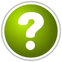 download Icon With Question Mark clipart image with 225 hue color