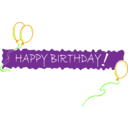 download Birthday Banner 5 clipart image with 45 hue color