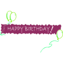 download Birthday Banner 5 clipart image with 90 hue color