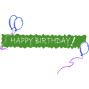 download Birthday Banner 5 clipart image with 225 hue color