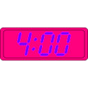 download Digital Clock clipart image with 270 hue color