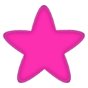 download Star clipart image with 270 hue color