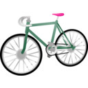 download Bicycle 01 clipart image with 270 hue color
