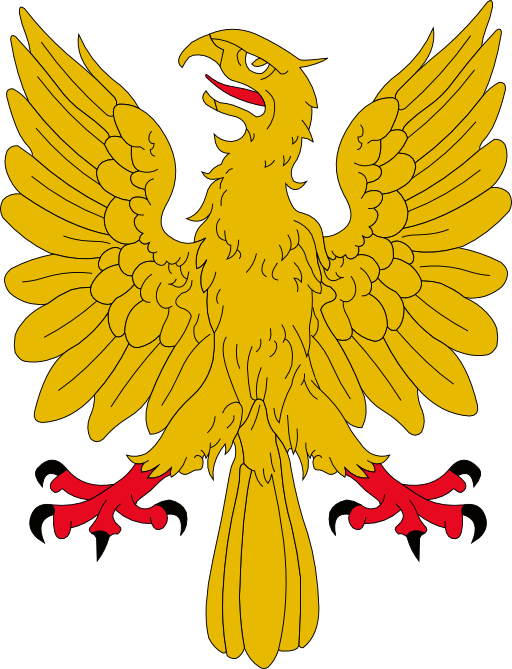 Aguila Explayada Oro Calzada Y Linguada Gules