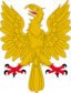 Aguila Explayada Oro Calzada Y Linguada Gules