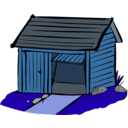 download Garage clipart image with 180 hue color