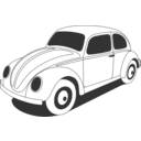 download Vw Beetle Classic clipart image with 225 hue color