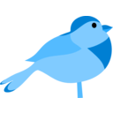 download Bird clipart image with 180 hue color