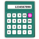 download Calculator clipart image with 315 hue color