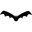 download Bat clipart image with 90 hue color