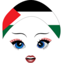 download Pretty Palestinean Girl Smiley Emoticon clipart image with 0 hue color