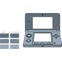 download Handheld 3d Game System clipart image with 0 hue color