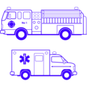 download Fire And Ems Vehicles clipart image with 225 hue color